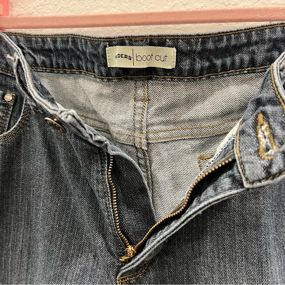 Riders by Lee‎ Women's Size 14P. Mid Rise Bootcut  Jeans Blue Dark Wash Denim